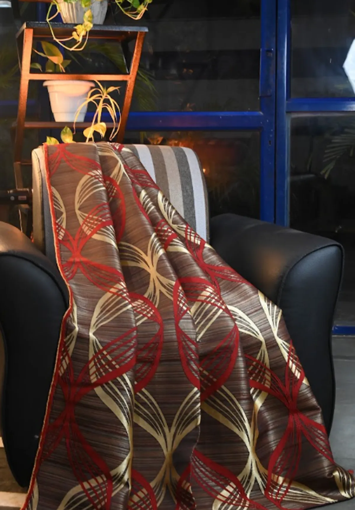 1 Multicolor polyster curtain for home and decor - Image 1