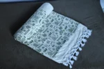 Bhagalpuri chaddar with warli art