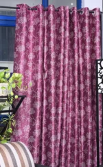 Pink polyster curtain for home and decor - Image 2