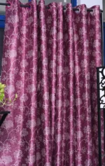 Pink polyster curtain for home and decor - Image 4