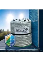 Water tank insulation cover with spikes