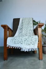 Bhagalpuri chaddar with warli art - Image 3