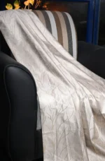 Grey polyster curtain for home and decor - Image 3