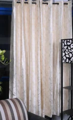 Grey polyster curtain for home and decor - Image 2