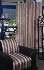 Peach polyster curtain for home and decor - Image 3
