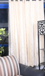 White polyster curtain for home and decor